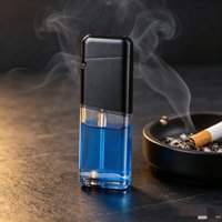 Briquet électronique jetable original avec réservoir visible, livraison gratuite UE/CA, livraison rapide DDP