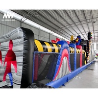 Parcours d'obstacles gonflable pour voitures de course en plein air, bâche en PVC commerciale certifiée EN14960, taille et couleur personnalisables, parc pour enfants