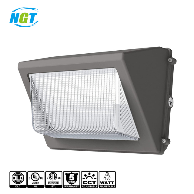 UL DLC Super Bright 80W - 150W Outdoor Wall Mounted Exterior Lamp 5 Years Warranty Commercial Outside Led Wall Pack Light
