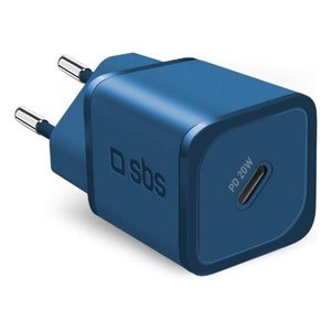 Cargador USB Tipo-C NANOTUBE 20W con entrega de energía Azul TETRGAN1C20B - Product Image 1