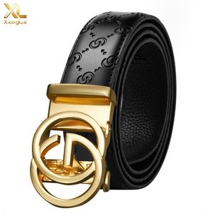 Men's Crocodile-Grain Cow Hide <b>Belt</b> Steel Alloy Big G Letter Automatic <b>Buckle</b> Light Luxury Fashion All-Match Factory - Product Image 5