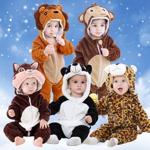 Michley 2025 invierno Unisex niño mameluco 3D bebé disfraz con cabeza de Animal Sudadera con capucha pijama con cremallera recién nacido traje de Cosplay - Product Image 1