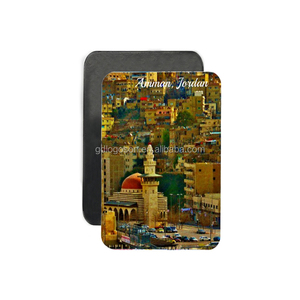 Aimant de réfrigérateur personnalisé Logoson, impression personnalisée, voyage, aimant de réfrigérateur, Bédouins, Amman, ville de Jordanie - Product Image 1