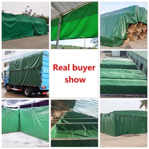 TIANYUE Anti-Pull Abrasion-Resistant <b>PVC</b> Tarpaulin <b>Roll</b> 500SM Medium Weight Custom Width Woven <b>PVC</b> Coated - Product Image 4