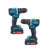 Perceuse à percussion sans fil domestique, batterie lithium rechargeable, perceuse à main électrique, pistolet de perçage sans fil, fabriqué en Chine, sans garantie