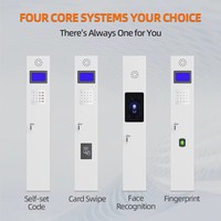 Casilleros de Almacenamiento Inteligentes Comerciales de 6 Puertas, Gabinete de Almacenamiento Electrónico con Código Digital de Autoservicio las 24 Horas para Aeropuertos y Estaciones de Tren
