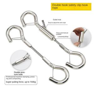Câble de suspension en acier inoxydable de 5 mm avec boucle autobloquante télescopique réglable pour appartement et villa - Product Image 3