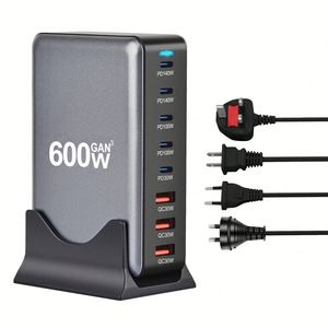 <span class=keywords><strong>Adaptateur</strong></span> de chargeur de bureau multiport 800W 10 ports <span class=keywords><strong>USB</strong></span> GaN à charge rapide, station de charge rapide 140W pour ordinateur portable tablette PD 3.0 100W - Product Image 4