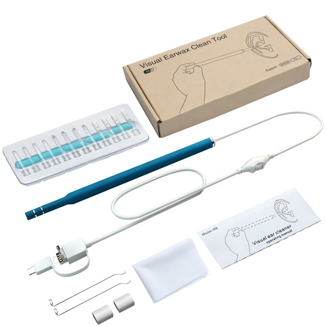 3 In1 Visual Earpick Endoscope Type-C Android PC Borescope Inspection Camera Side Mirror Ear Camera