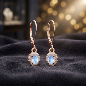 Crystal Rhinestone Hoop Earrings 925 Silver Rhodium Plated Bezel Setting Women's Romantic Everyday Wear Jewelry - Product Image 3