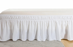 Jupe de lit haut de gamme en tissu doux, élégante, plissée, anti-poussière, infroissable, pour la décoration de chambre à coucher, tailles personnalisées - Product Image 2