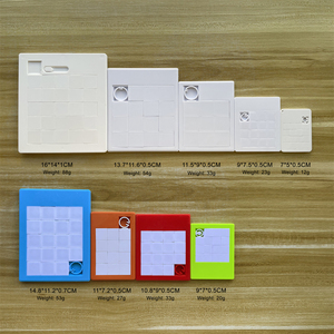 Jouet promotionnel OEM Impression personnalisée Mini puzzle coulissant en plastique Jeu de blocs mobiles carré Puzzle coulissant vierge - Product Image 6