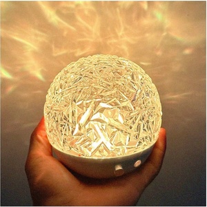 Hot Bán Vòng Xoay Nước Gợn Ánh Sáng Ban Đêm Sáng Tạo Cạnh Giường Ngủ Ngọn Lửa Bầu Không Khí Đèn Món Quà Lãng Mạn Đầy Sao Chiếu Đèn - Product Image 6