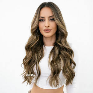 Perruque longue bouclée à grandes ondulations dégradées pour femmes, styles brésiliens et vietnamiens, bonne qualité, sans colle, vente en gros d'usine - Product Image 5