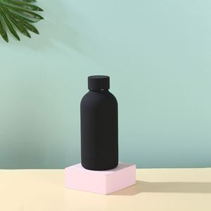 <b>Hot</b> Sales 350ml Double Wall Stainless Steel Vacuum <b>Flask</b> Rubberized with Customized Logo Wholesale Promotion Water Bottle - Product Image 4
