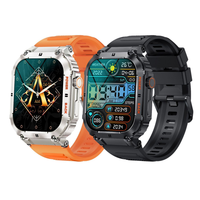 Montre connectée 2023 pour homme et femme K57Pro, étanche 100 m, robuste, grand écran HD, suivi de la forme physique, montre connectée pour Android et iOS