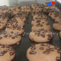 Nouvelle machine à enrober les biscuits aux pépites de chocolat entièrement automatique à commande tactile |   Appareil professionnel de haute qualité 220V en acier inoxydable SUS304 de grande taille