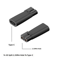 Adaptateur de conversion universel USB-C 7 styles pour rasoir, port DC femelle 5,5*2,1 mm, connecteur 3A à charge rapide avec LED pour ordinateur portable et téléphone portable