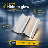 Lampe d'angle suspendue lumineuse moderne en alliage d'aluminium série 6000 avec revêtement en poudre pour plinthe, plafond, sol et mur