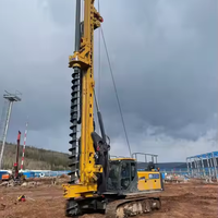 Foreuse sur chenilles XR160E de 160 kN.m de couple, diamètre 15 m, profondeur 56 m, équipement de forage entièrement hydraulique avec barre Kelly et tube de renforcement