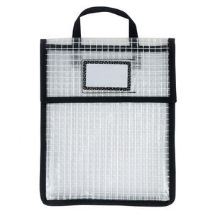 2026 New Waterproof Portable PVC Mesh <b>Pouch</b> for Student <b>Books</b> and A4 Files Transparent Document Bag with Button Closure Tote ... - Product Image 4