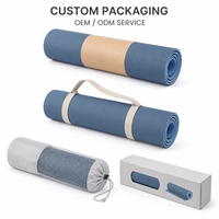 Tapis de méditation TPE personnalisé à marque privée, rectangulaire, lavable, résistant à l'eau, pour yoga prénatal, vente en gros, direct usine