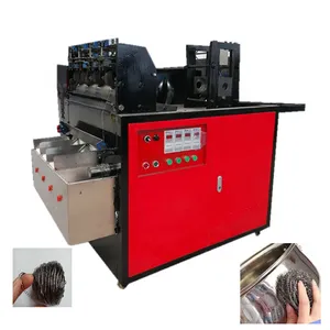 Máquina de tricô scouradora automática, para pratos, esponja metálica, para máquina/pano, para corte