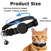 Nouveau Collier Traceur GPS Bluetooth Anti-perte pour Animaux de Compagnie (Chats et Chiots) Compatible iOS/Android, en Nylon/Silicone, Étanche IPX67, Ultra-longue portée