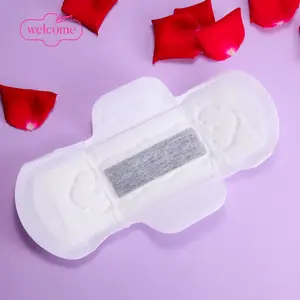 Sanitary Napkins Manufacture Price Custom Logo Premium Organic Cotton Unbleached Menstrual Lady Perforated Pe Film Sanitary Pad