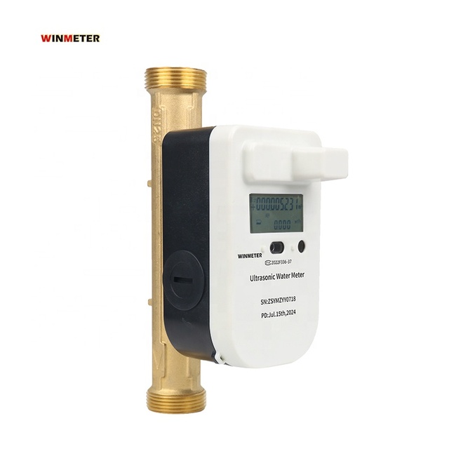 Smart DN15/DN20 LoRaWAN/4G/NB-IoT Pulse Output Wireless Digital Brass OEM Customizable OEM Wisdom Ultrasonic Water Flow Meters