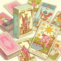 Offre Spéciale – Jeu de 78 Cartes de Tarot Personnalisées en Papier d'Art, Design Durable et Imprimé sur Mesure