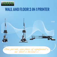 Impresora de inyección de tinta UV 2 en 1 WallPrint Genius WallCraft Studio con cabezales de impresión XP600 DX7 para impresión de suelo de pared Material flexible