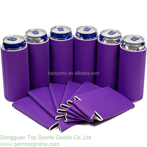 맞춤형 절연 네오프렌 접이식 슬림 캔 홀더 330ml 맥주 병 캔 빈 DIY 인쇄 준비 태양 전지 패널 - Product Image 5