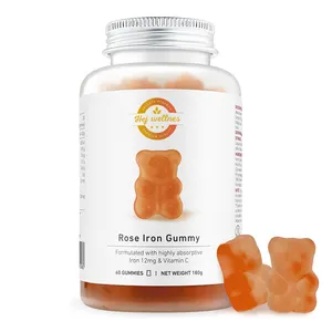 Formula scientifica con alto assorbimento di ferro vitamina C più alto tasso di assorbimento frutta rosa gummies di ferro