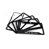 Cadre de plaque d'immatriculation de voiture vierge en plastique personnalisé Offres Spéciales durable de haute qualité pour A6/Accord/A4/Civic Logo imprimé en gros