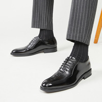 Fabricant de chaussures en cuir personnalisé OEM bout carré respirant et imperméable à enfiler design