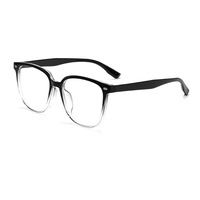Vente flash d'été T3010R Monture de lunettes de style punk carrée bicolore noir transparent amincissante ultra-légère TR90 pour myopie