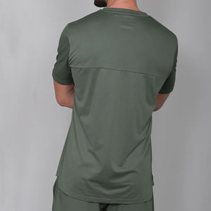 ZM-1612 da <span class=keywords><strong>uomo</strong></span> performante t-shirt da <span class=keywords><strong>Tennis</strong></span> ad asciugatura rapida in Mesh traspirante a maniche corte con Modulare laterali - Product Image 3