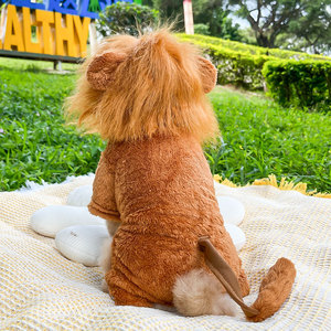 Costume de cosplay pour chien, chat, lion, vêtements chauds pour animaux de compagnie, tenue de transformation toutes saisons pour petits, moyens et grands chiens - Product Image 2
