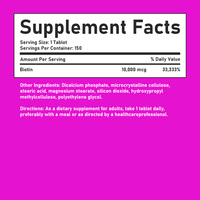 Comprimés de biotine de qualité supérieure, best-sellers, avec extrait de biotine, favorisent la force normale des cheveux, leur brillance et l'hydratation de la peau.