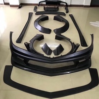 W204 Kit de carrosserie large pour Mercedes-Benz Classe C W204 C63 AMG LB Style Pare-chocs avant Jupe latérale Ailes Diffuseur arrière Spoiler Bodykit
