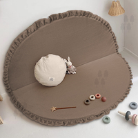 Tapis de jeu pliable moderne pour enfants, absorbant les chocs et réduisant le bruit, pour bébés de 0 à 36 mois, fabriqué à la machine en rouge