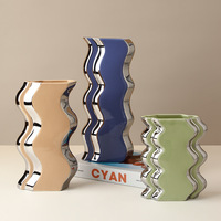Style mi-ancien haut de gamme Vase en céramique Pot Antique décor à la maison salon entrée meuble TV armoire à vin en gros créatif