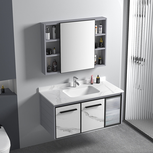Top Grade all'ingrosso montato a parete in alluminio mobile <span class=keywords><strong>bagno</strong></span> con corians acrilico <span class=keywords><strong>lavandino</strong></span> del <span class=keywords><strong>bagno</strong></span> - Product Image 3