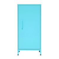 Vente en gros de mini armoire pliable multifonctionnelle en métal, meuble de chambre moderne de style nordique, armoire de chevet à une seule porte