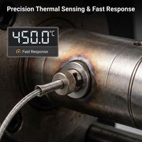 HUADONG M20x1.5 Capteur de haute température Ressort de compression Type J Thermocouple à baïonnette avec sortie PT100