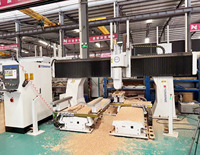 Software de Simulación para Máquina CNC de Fresado de Madera de 5 Ejes, Carcasa Resistente al Polvo de Alta Productividad para Sillas de Madera Maciza