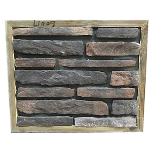 Bề mặt rắn nhân tạo trang trí nội thất đá ốp giá rẻ Faux xi măng gờ Slate giá rẻ đá tường ốp - Product Image 5