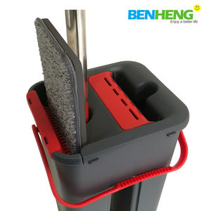 Mopa Plana BENHENG con Separación de Agua Sucia, en Oferta, con Cubeta Autoescurrible, Palo de Acero Inoxidable, Mopa de Manos Libres, Artículos para el Hogar - Product Image 3