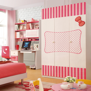 Rosa di Colore Camera Mobili Camera <span class=keywords><strong>Da</strong></span> Letto Per Bambini Set Neonati e Bambini Assortimenti per la Vendita di Alta Qualità In Legno Moderno Set - Product Image 6